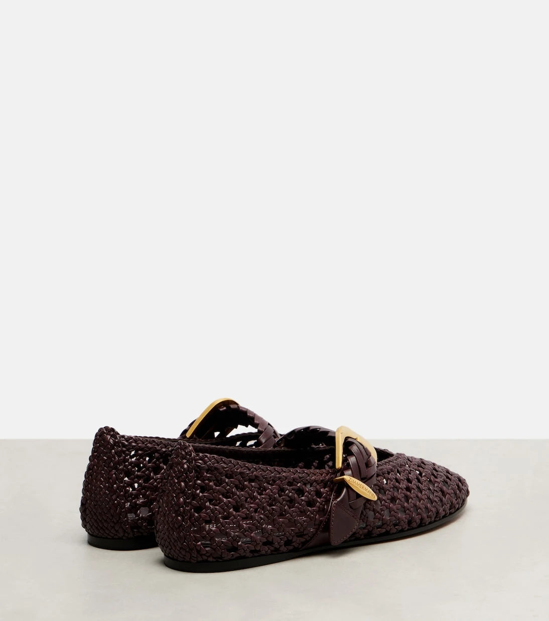 Zimmermann - Helix braided leather ballet flats
