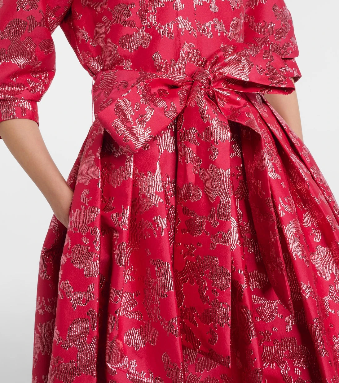Simkhai - Julip belted jacquard gown
