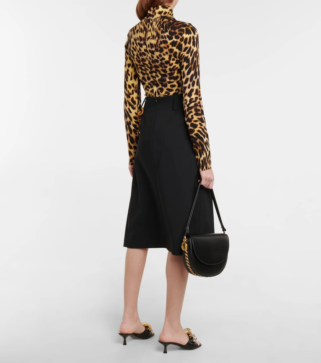 Stella McCartney - Zincir detaylı midi etek