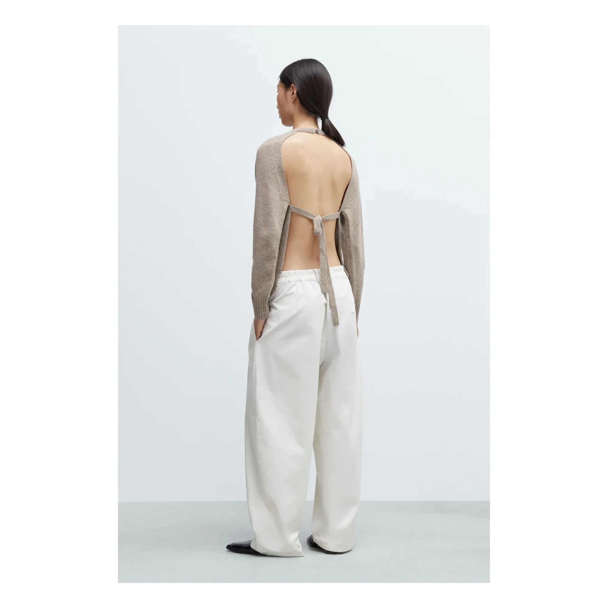 Cordera - Tailored Cotton Pants | Ivory