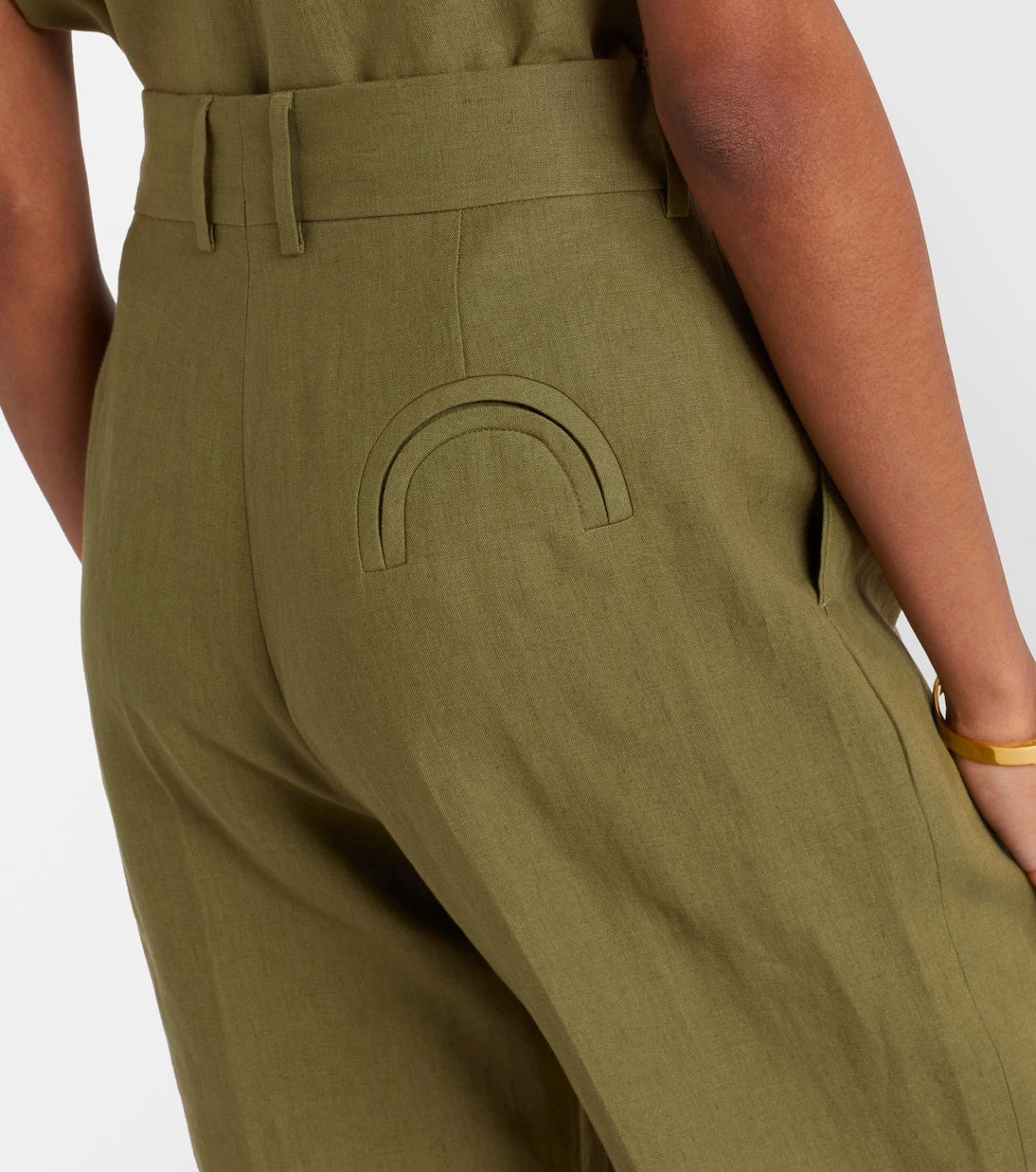 Blazé Milano - Midday Sun linen wide-leg pants