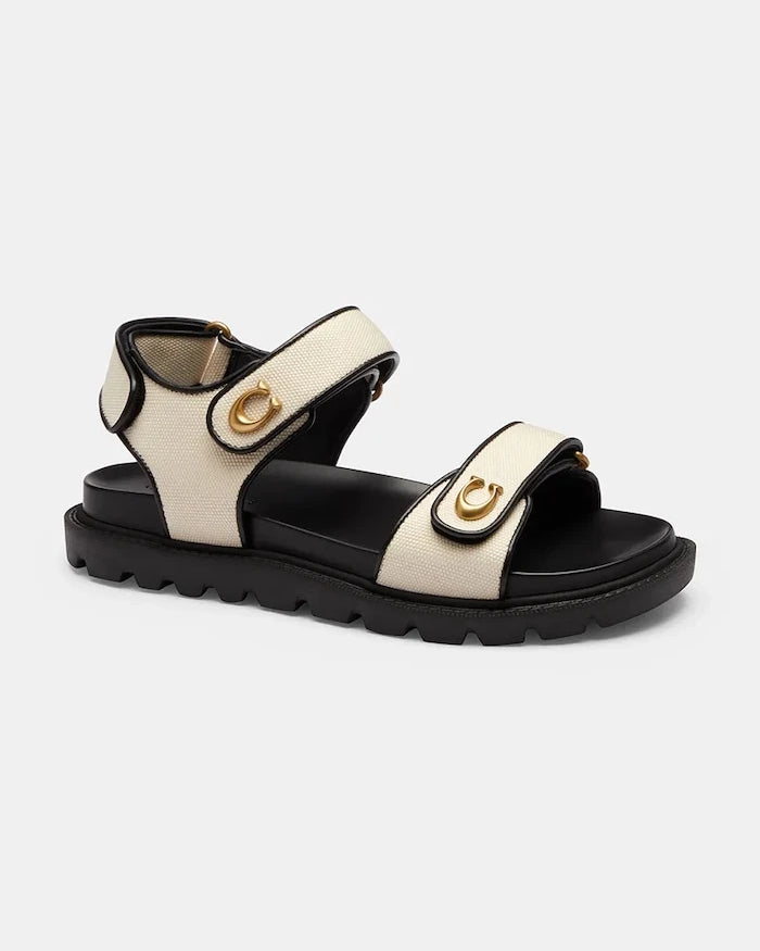 Coach Brynn Canvas Sandal Kadın Sandali