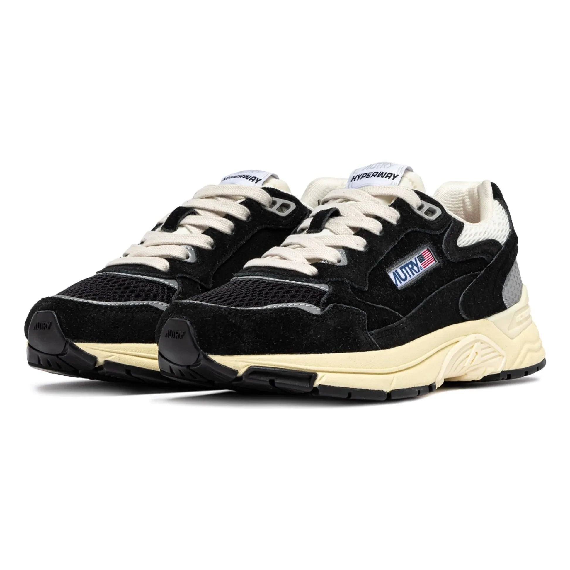 Autry - Hyperway Low Suede Sneakers | Black