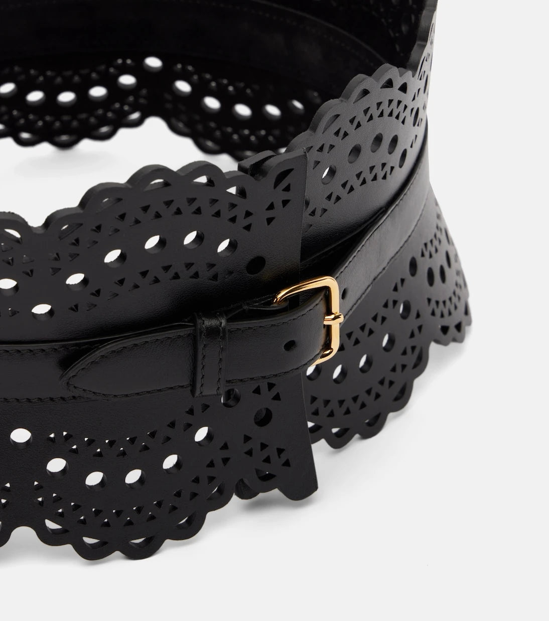 Alaïa - Vienne Wave leather belt