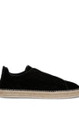 Suede Triple Stitch Espadrilles