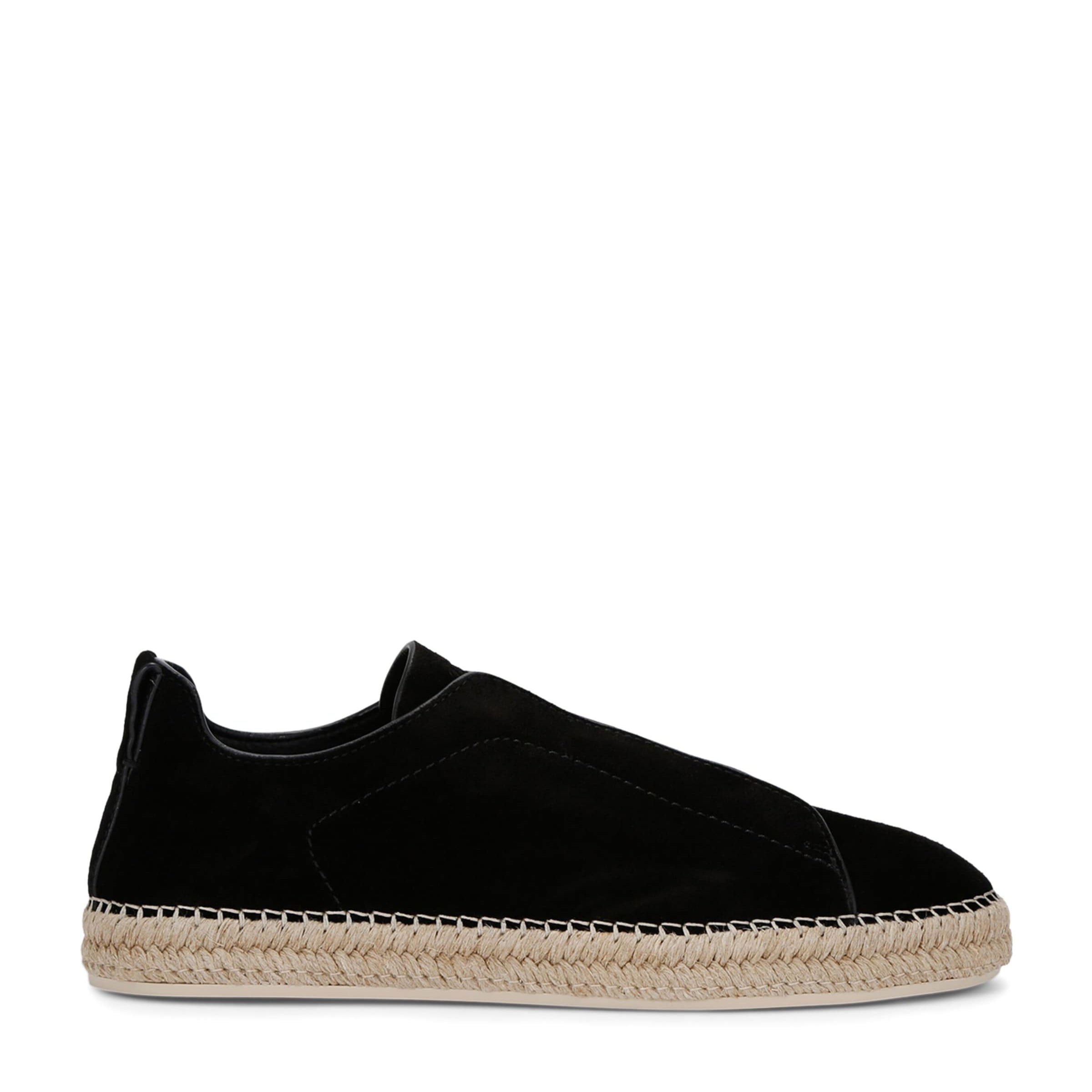 Suede Triple Stitch Espadrilles