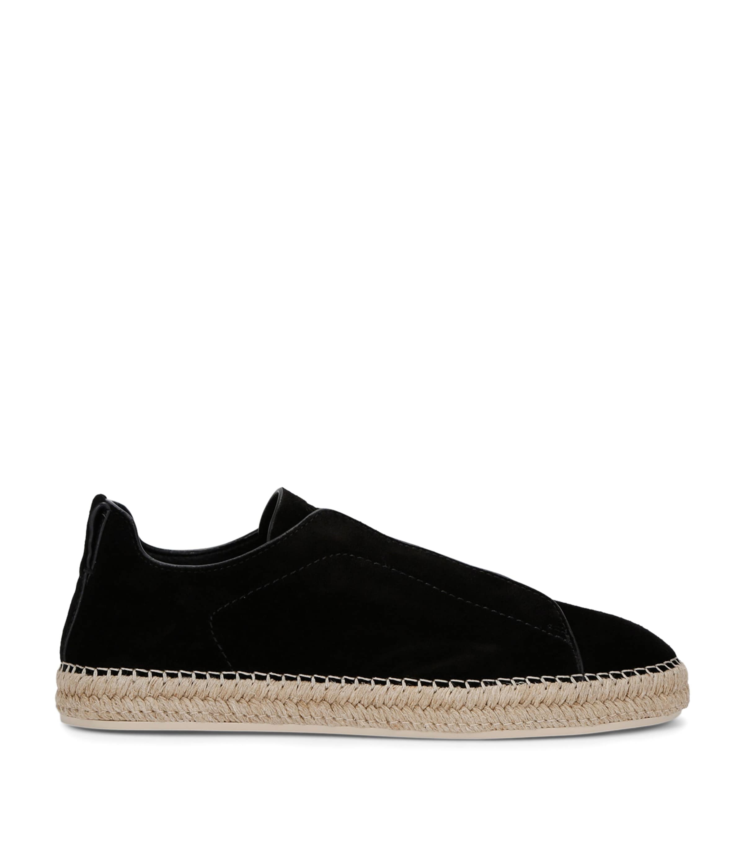 Suede Triple Stitch Espadrilles