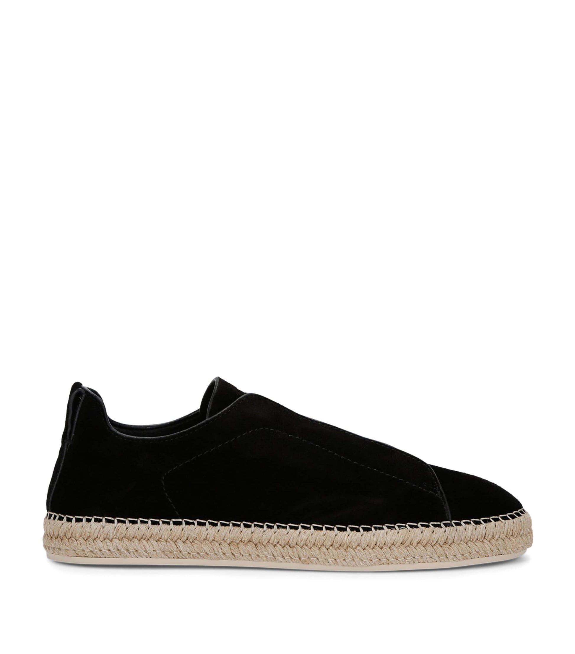 Suede Triple Stitch Espadrilles