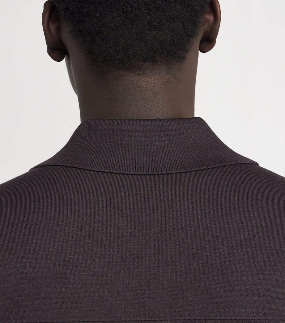 Brown Milano Knit Overshirt