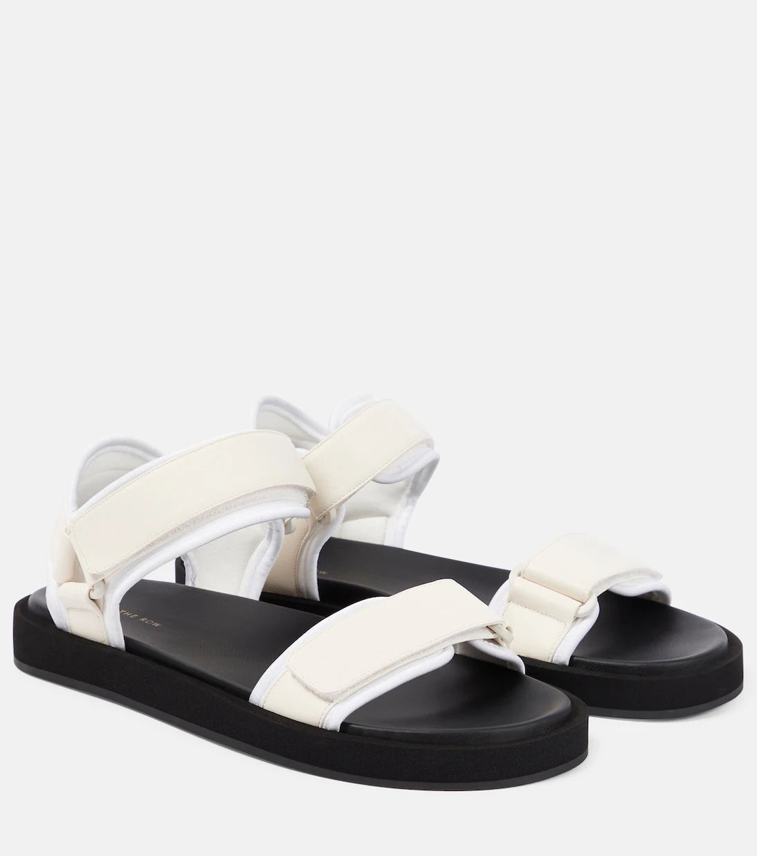 The Row - Hook and Loop leather sandals