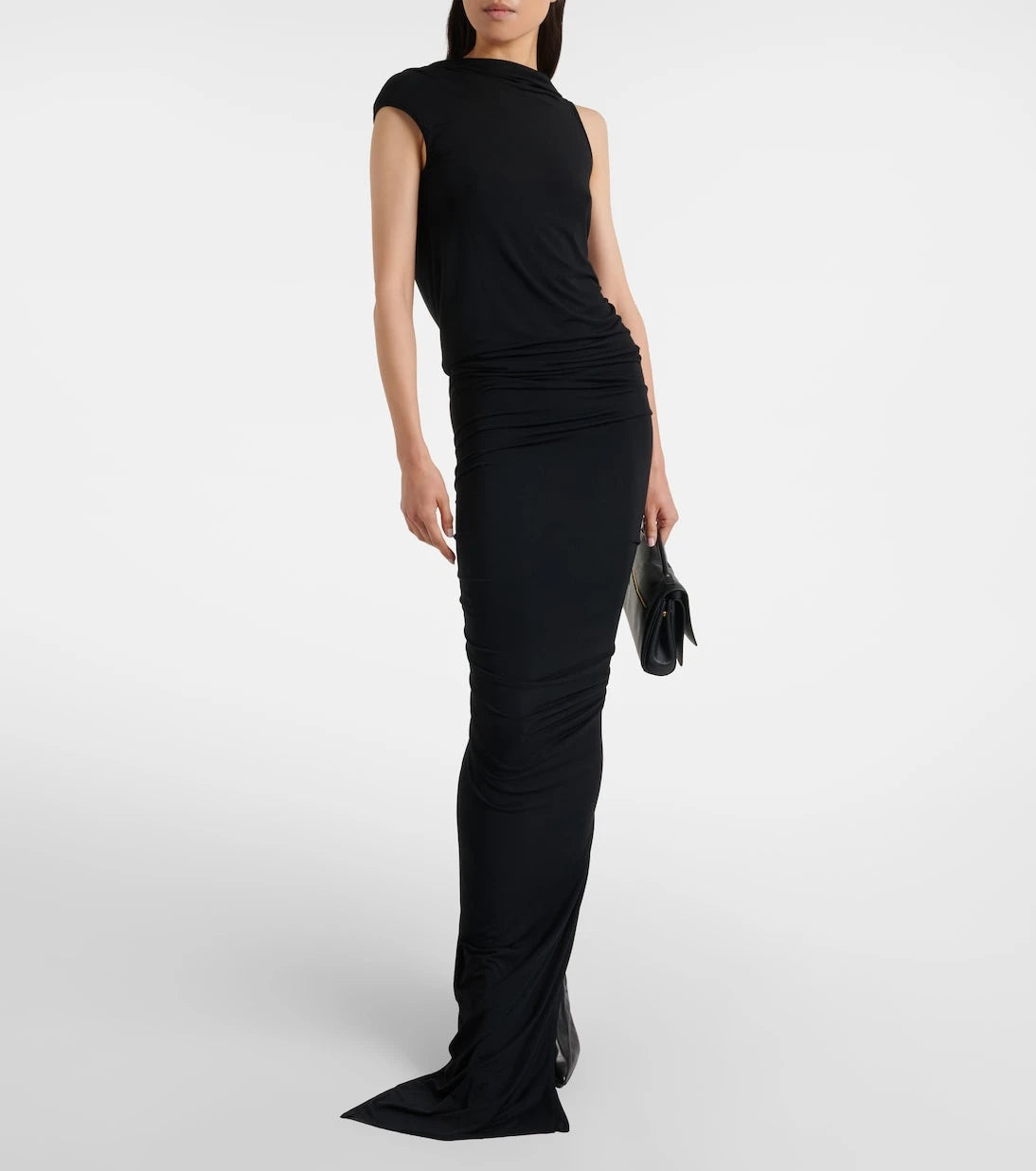 Rick Owens - Eva draped jersey maxi dress