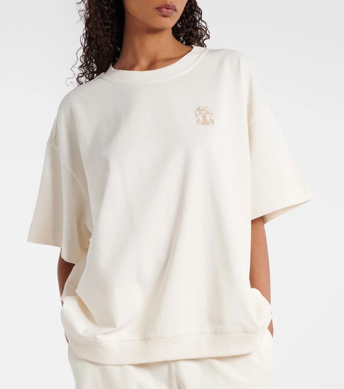 Brunello Cucinelli - Logo cotton T-shirt