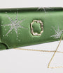 Malone Souliers Green Satin Embellished Vivien Clutch Bag
