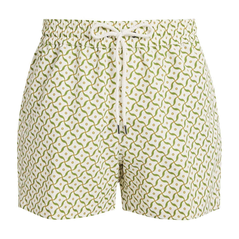 Lotus-Print Rio Swim Shorts