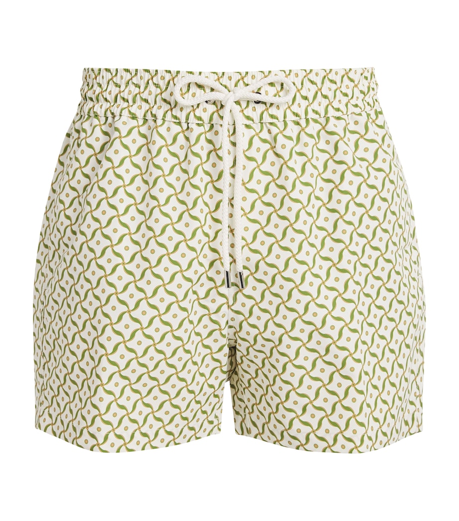 Lotus-Print Rio Swim Shorts