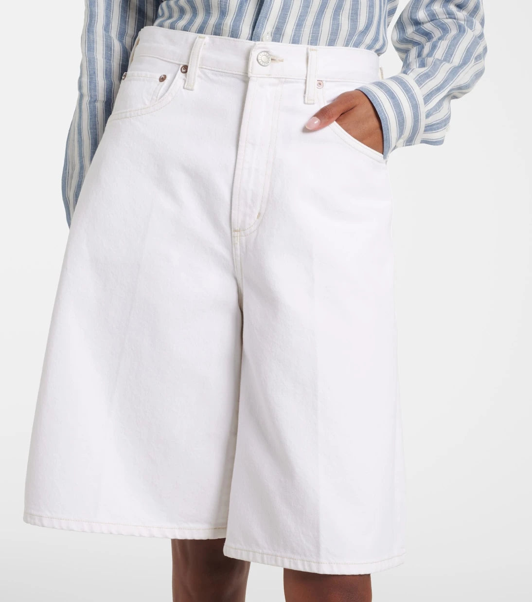 Agolde - Nolan denim Bermuda shorts