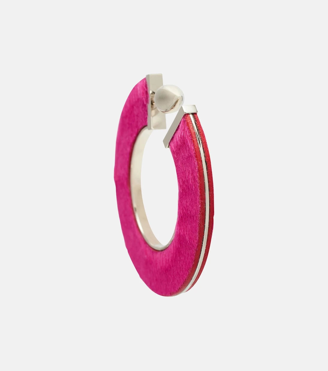 Alaïa - Leather-trimmed earrings