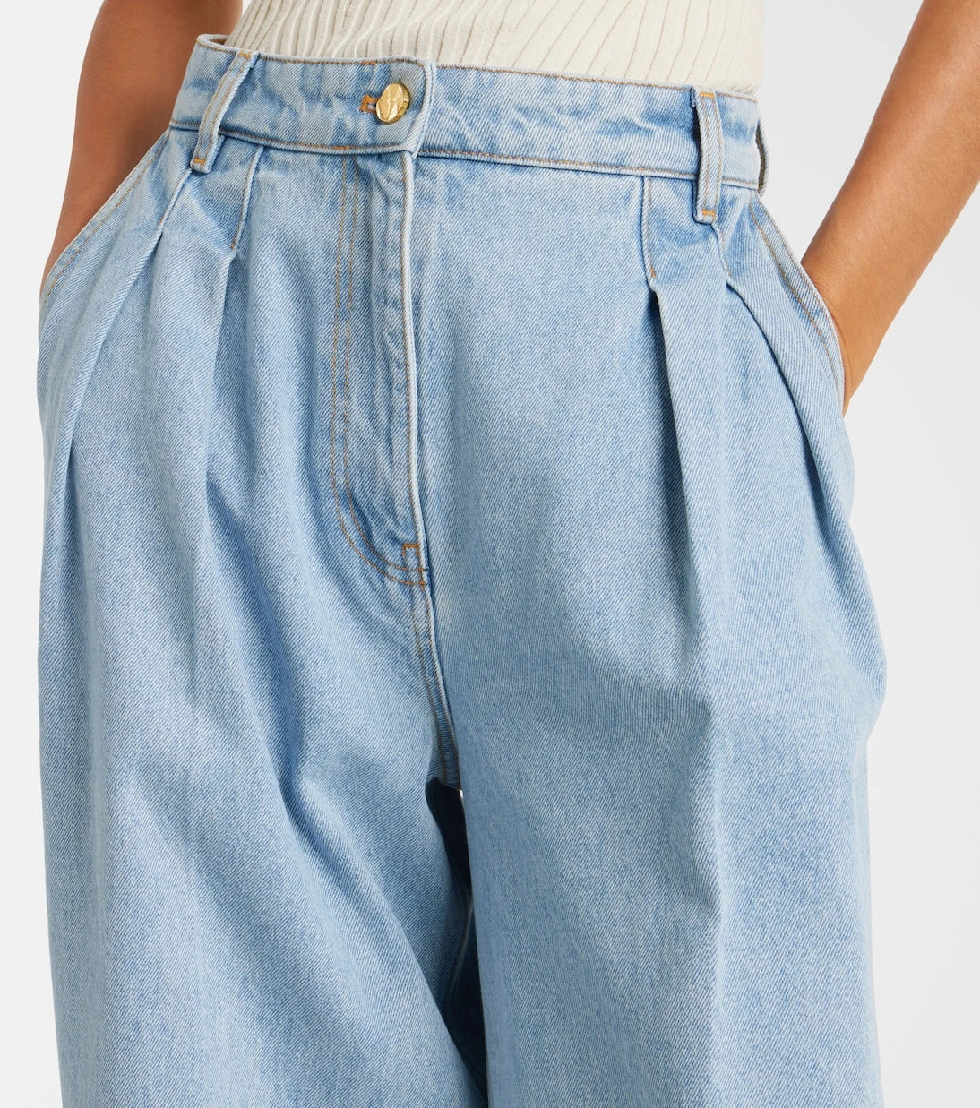Nina Ricci - High-rise wide-leg jeans