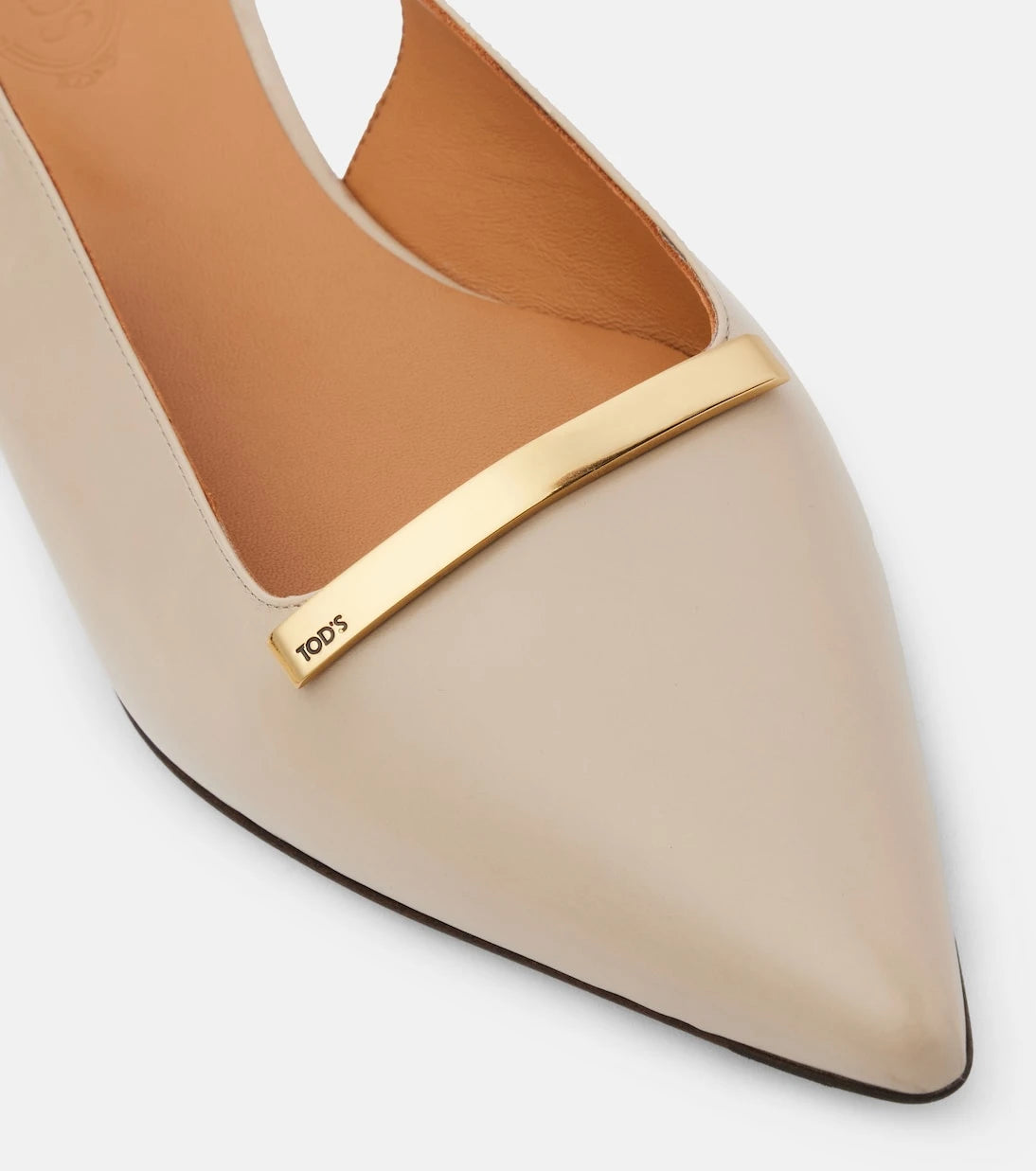 Tod's - Leather slingback flats