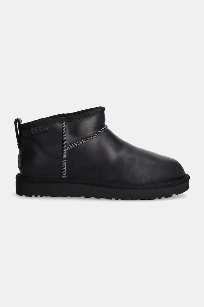 UGG Classic Ultra Mini Lthr Regen Deri Kar Botu