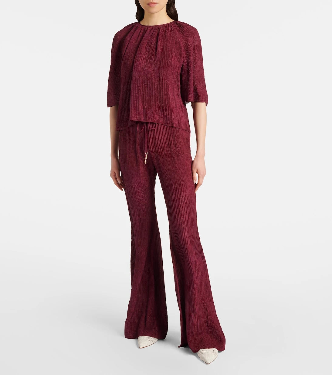 Gabriela Hearst - Claude silk flared pants