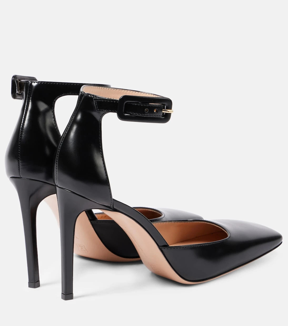 Gianvito Rossi - 95 polished leather slingback pumps
