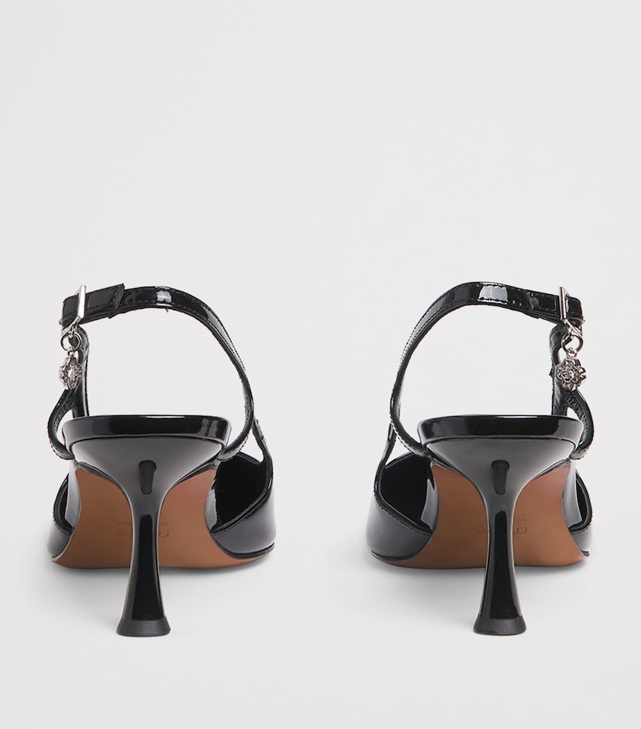 Patent Leather Slingback Pumps 70