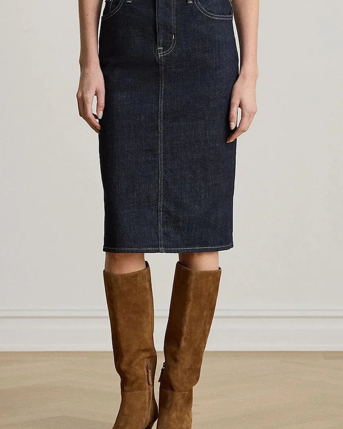 Lauren Ralph Lauren denim kalem etek