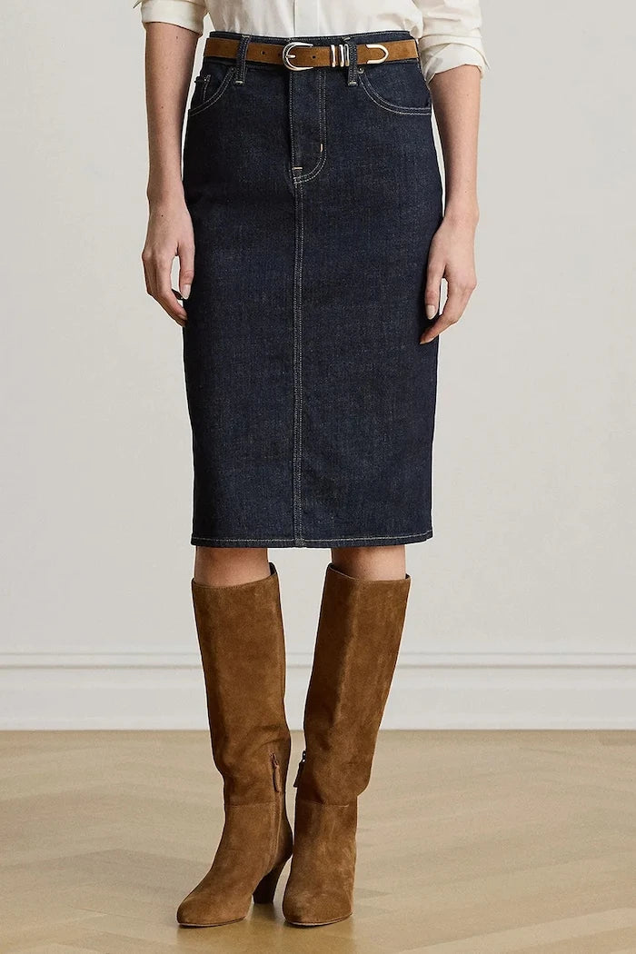 Lauren Ralph Lauren denim kalem etek