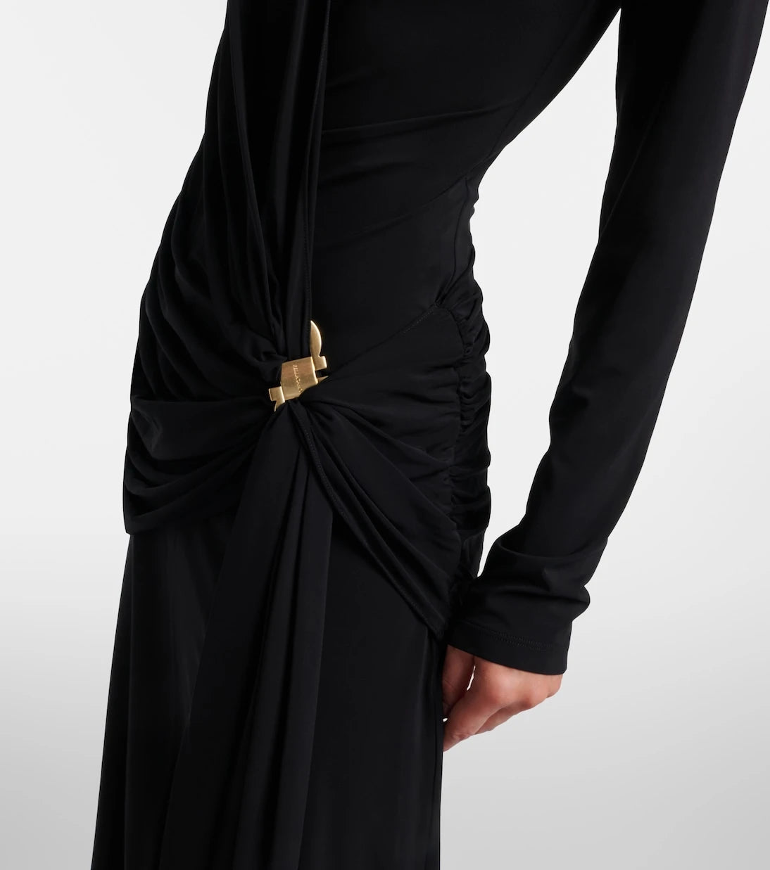 Ferragamo - Draped jersey midi dress