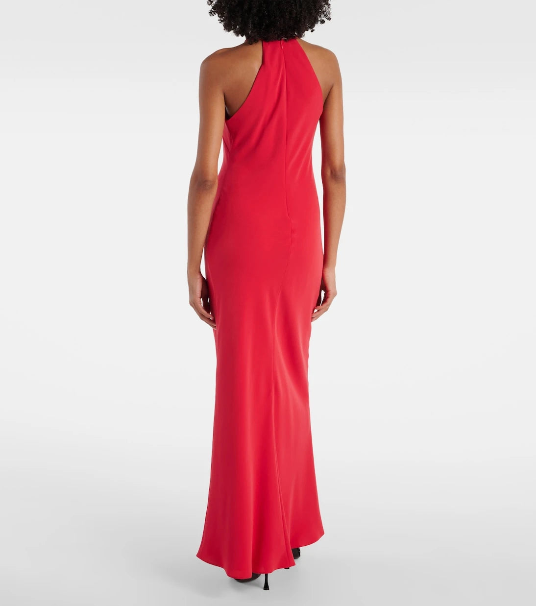 Max Mara - Fernet halterneck cady gown