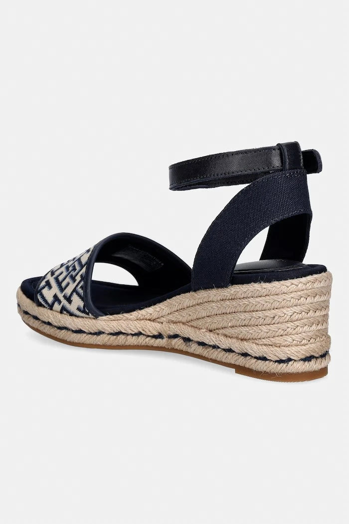 Tommy Hilfiger TH MID ESPAD WEDGE JACQUARD Platform Sandalet