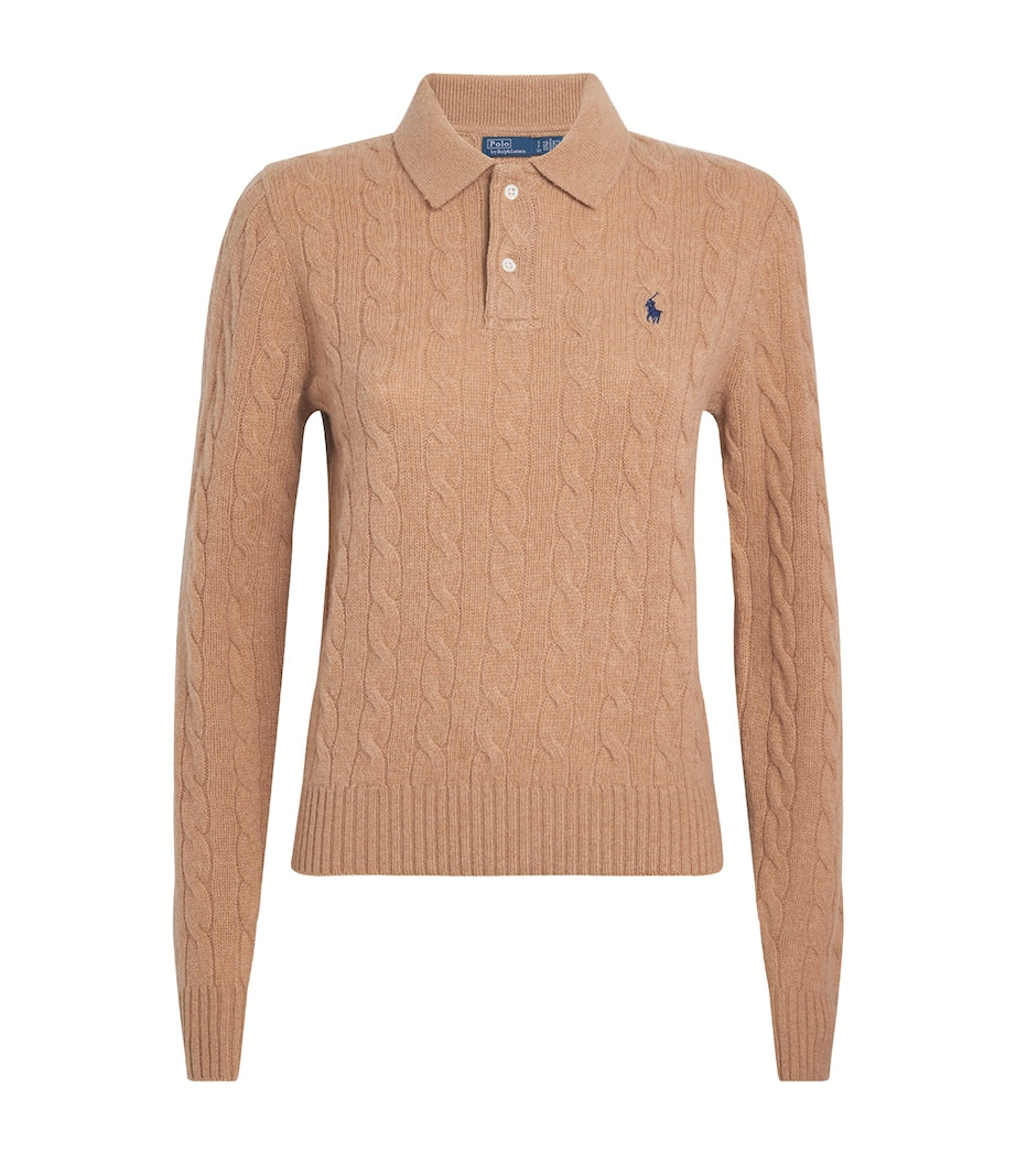 Wool-Cashmere Cable-Knit Sweater