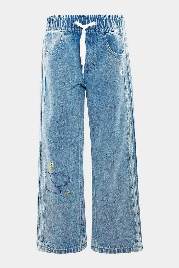 adidas Originals çocuklar için bol kesim kot pantolon