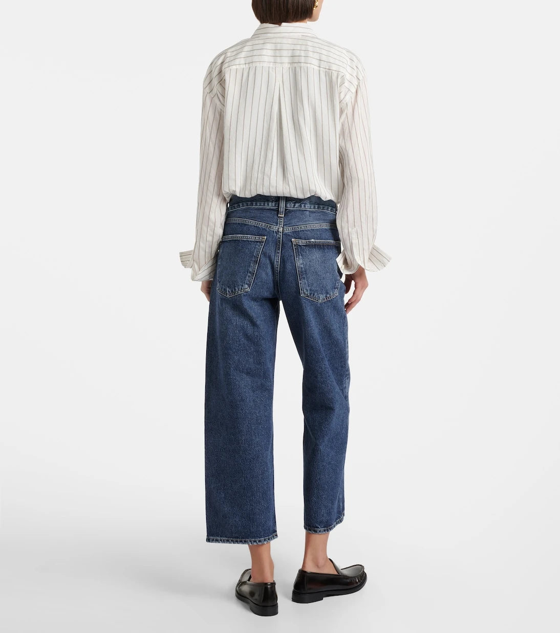 Agolde - Arc cropped mid-rise wide-leg jeans