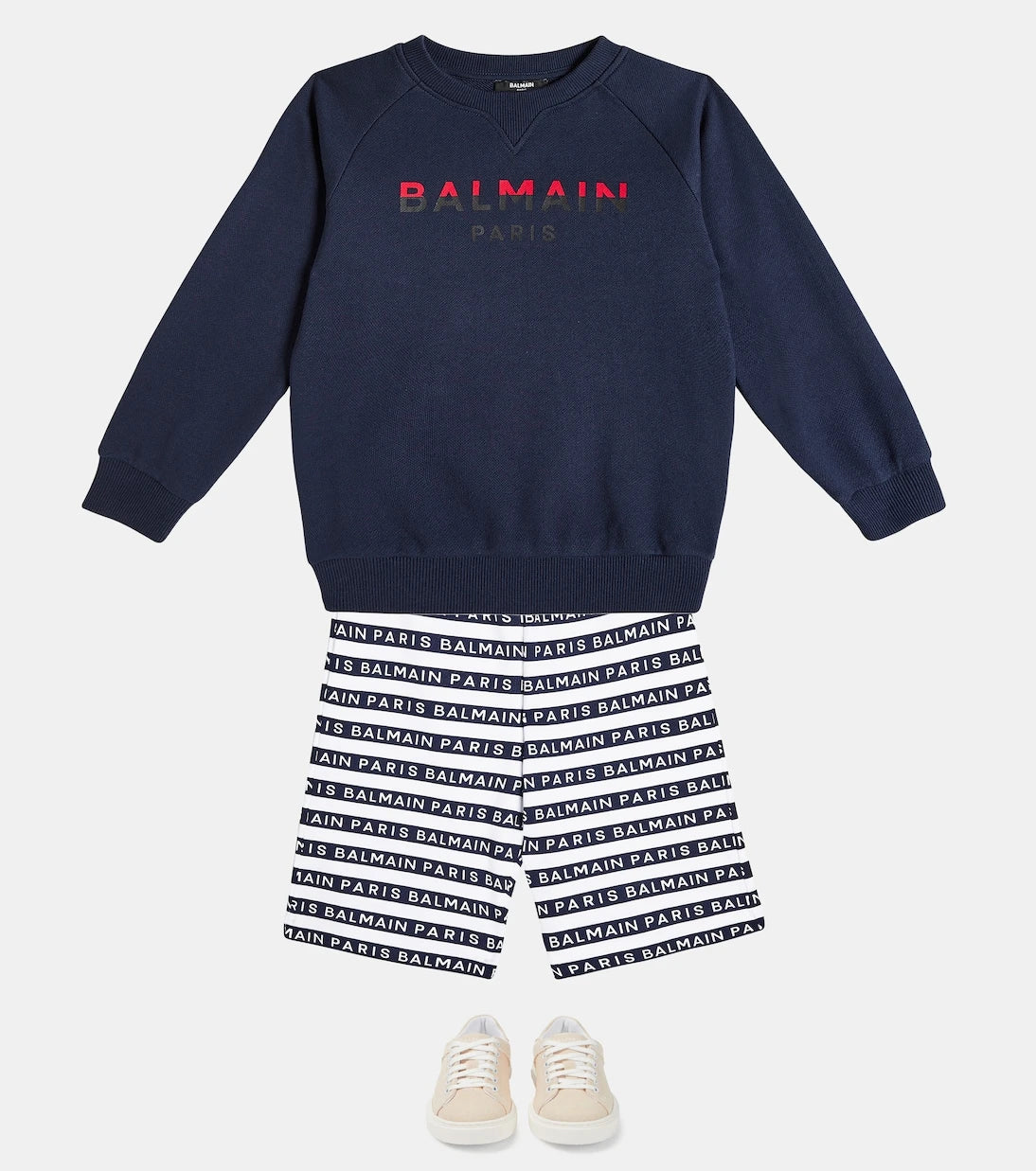 Balmain Kids - Logo cotton jersey sweatshirt