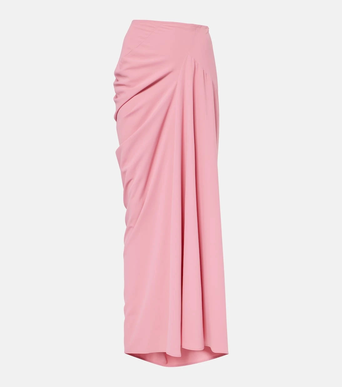 Dries Van Noten - Draped crêpe maxi skirt