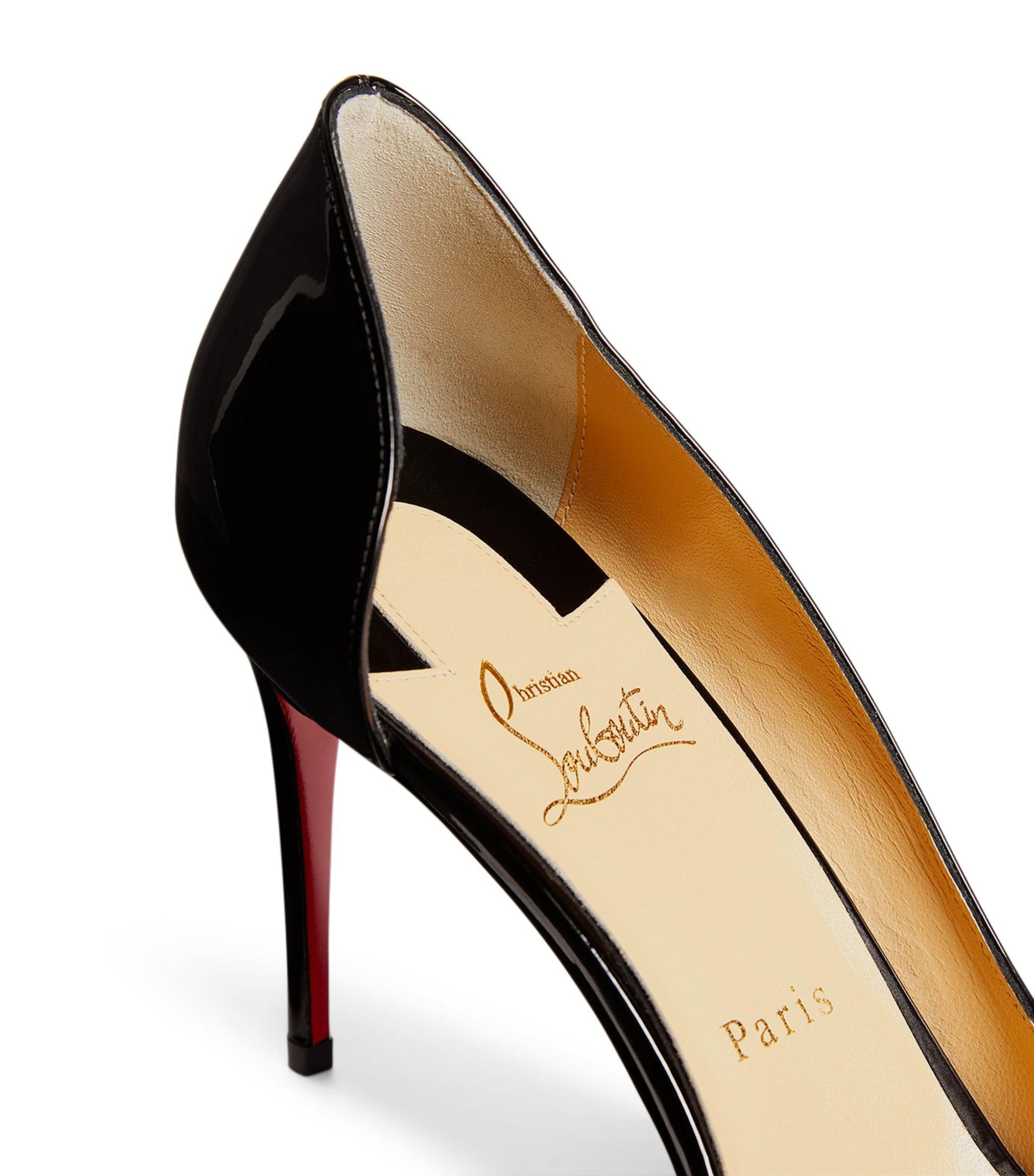 Christian Louboutin Black Iriza Patent Leather Pumps 85