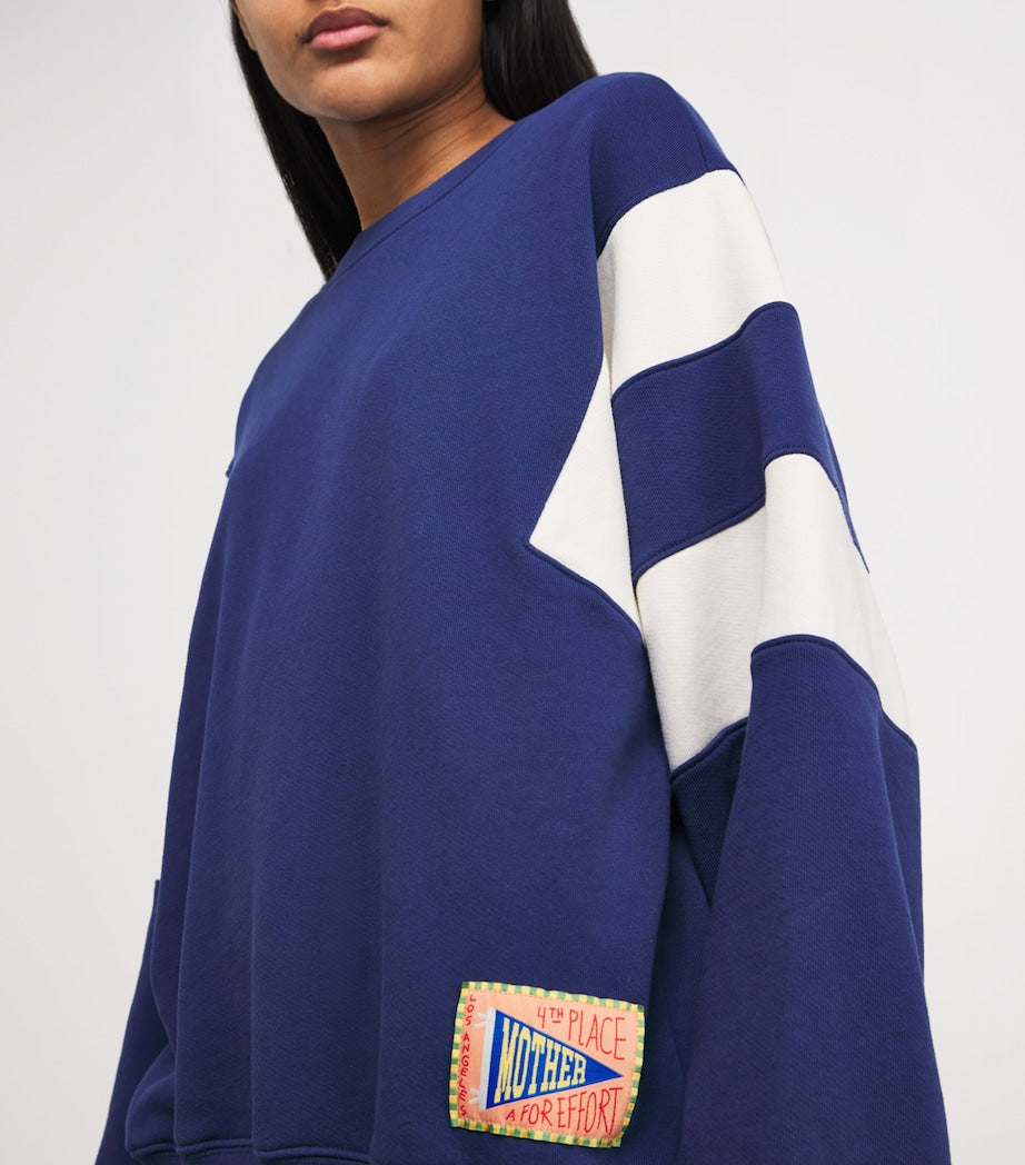 MOTHER Blue The Drope Square Sweatshirt