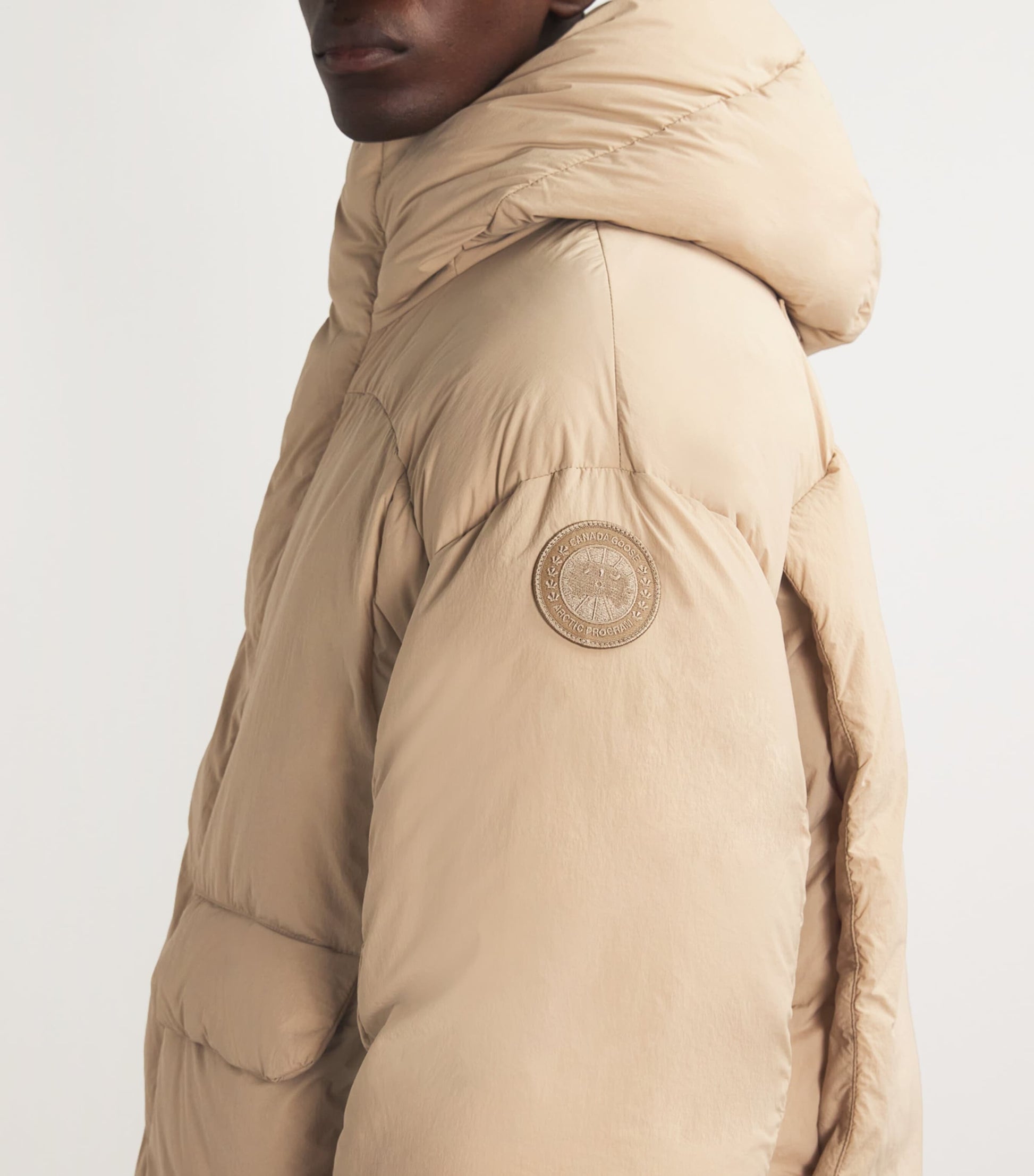 Canada Goose Beige Down Wilu Puffer Jacket