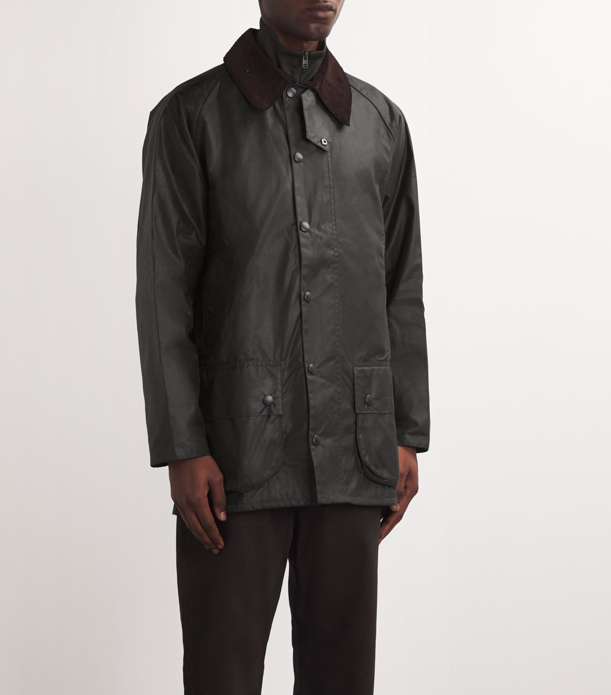 Barbour Green Waxed Beaufort Jacket