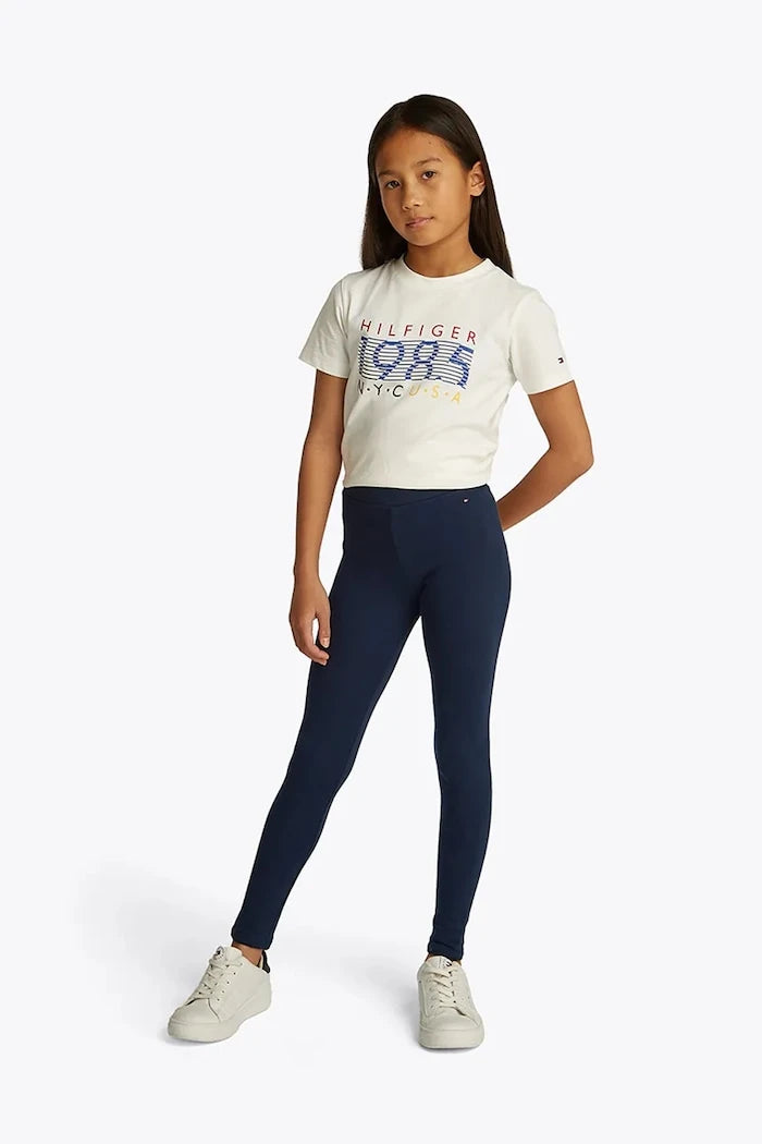 Tommy Hilfiger Çocuk Pamuklu Tayt