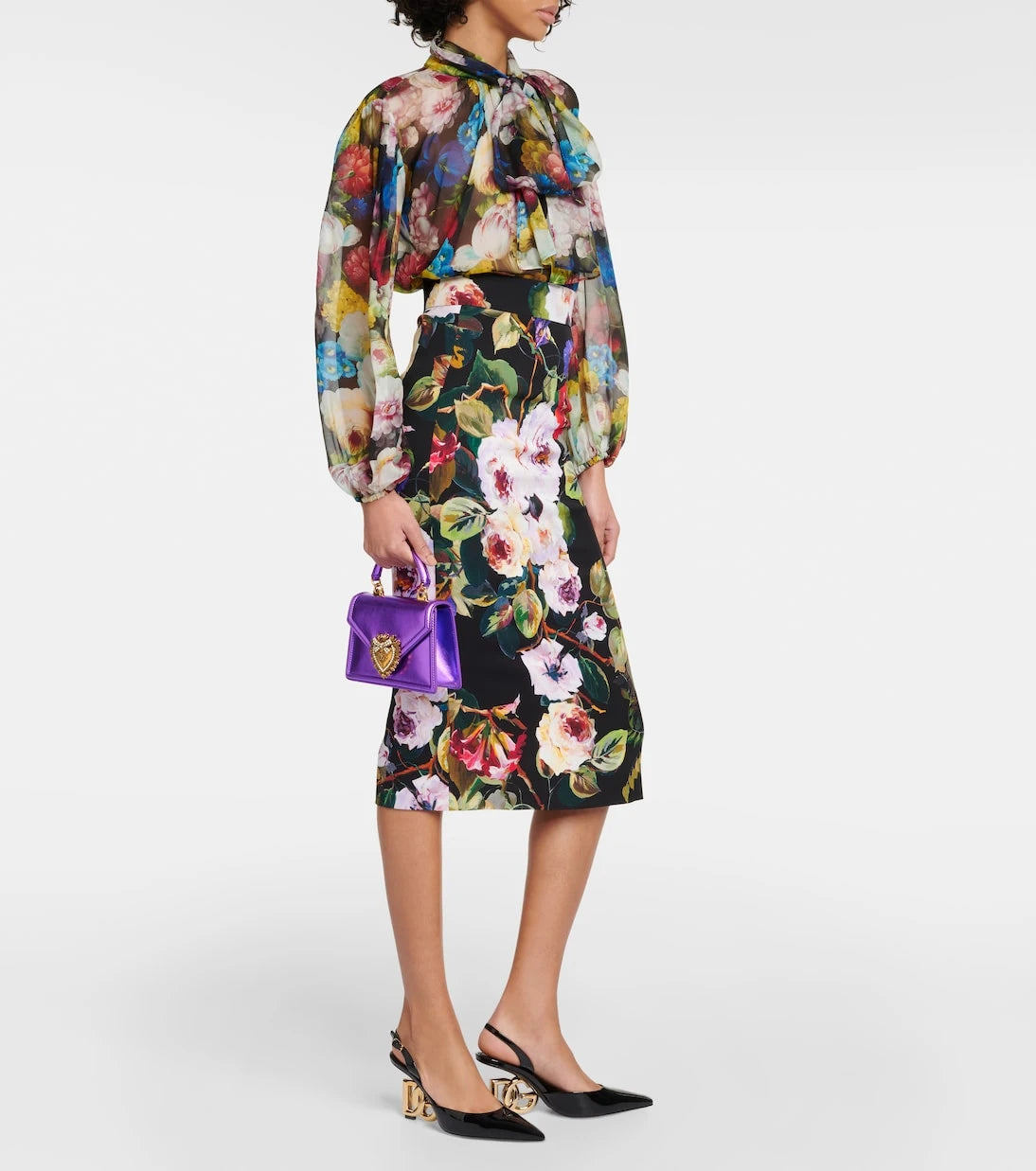 Dolce&Gabbana - Floral silk chiffon blouse