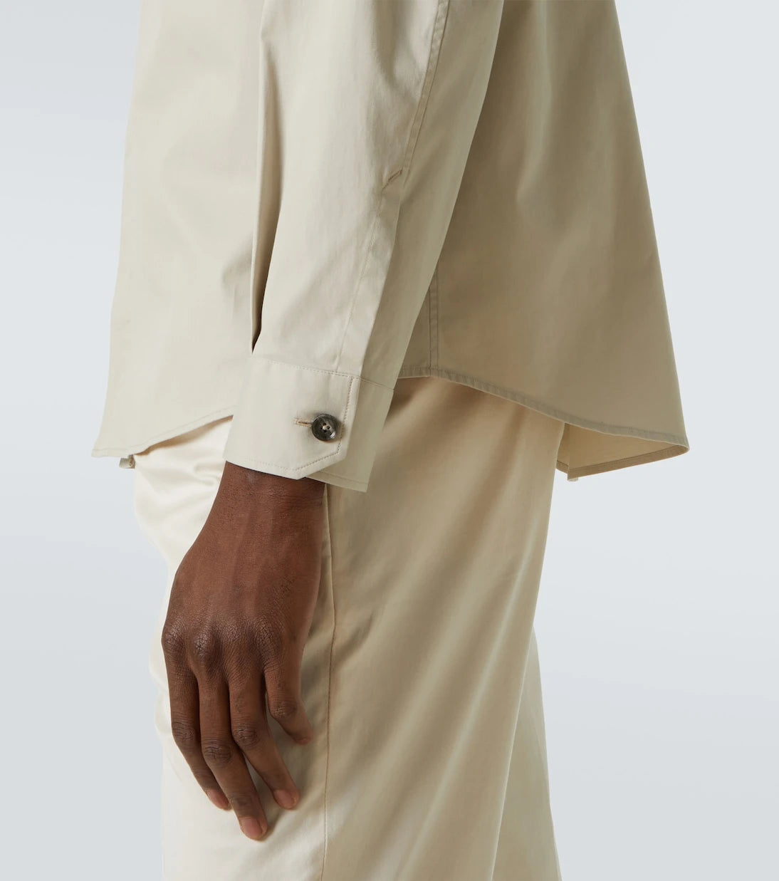 Zegna - قميص علوي من مزيج القطن