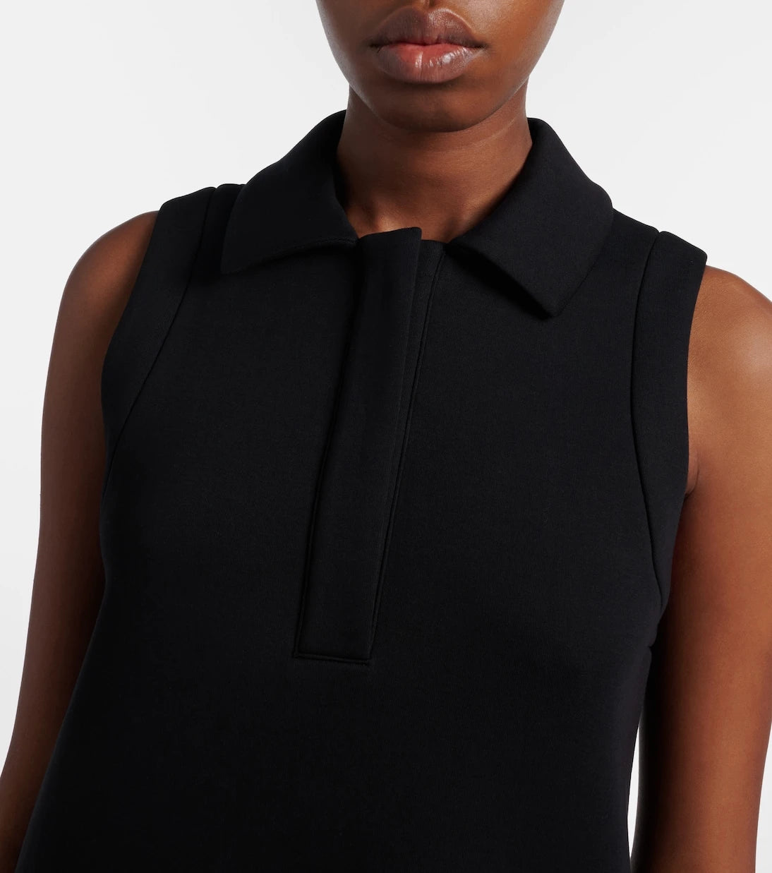 'S Max Mara - فستان بولو من جيرسيه مزيج القطن Saggina