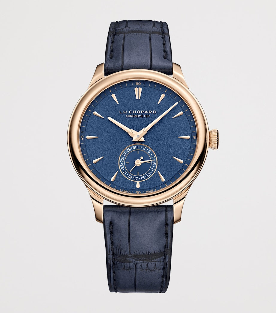 Chopard Rose Gold L.U.C Quattro Mark IV Watch 39mm