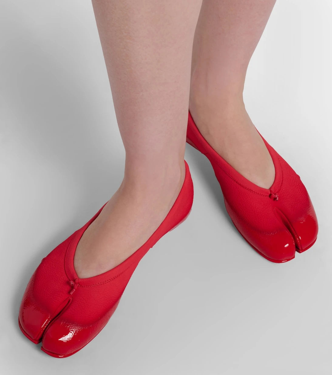 Maison Margiela - Tabi patent leather ballet flats