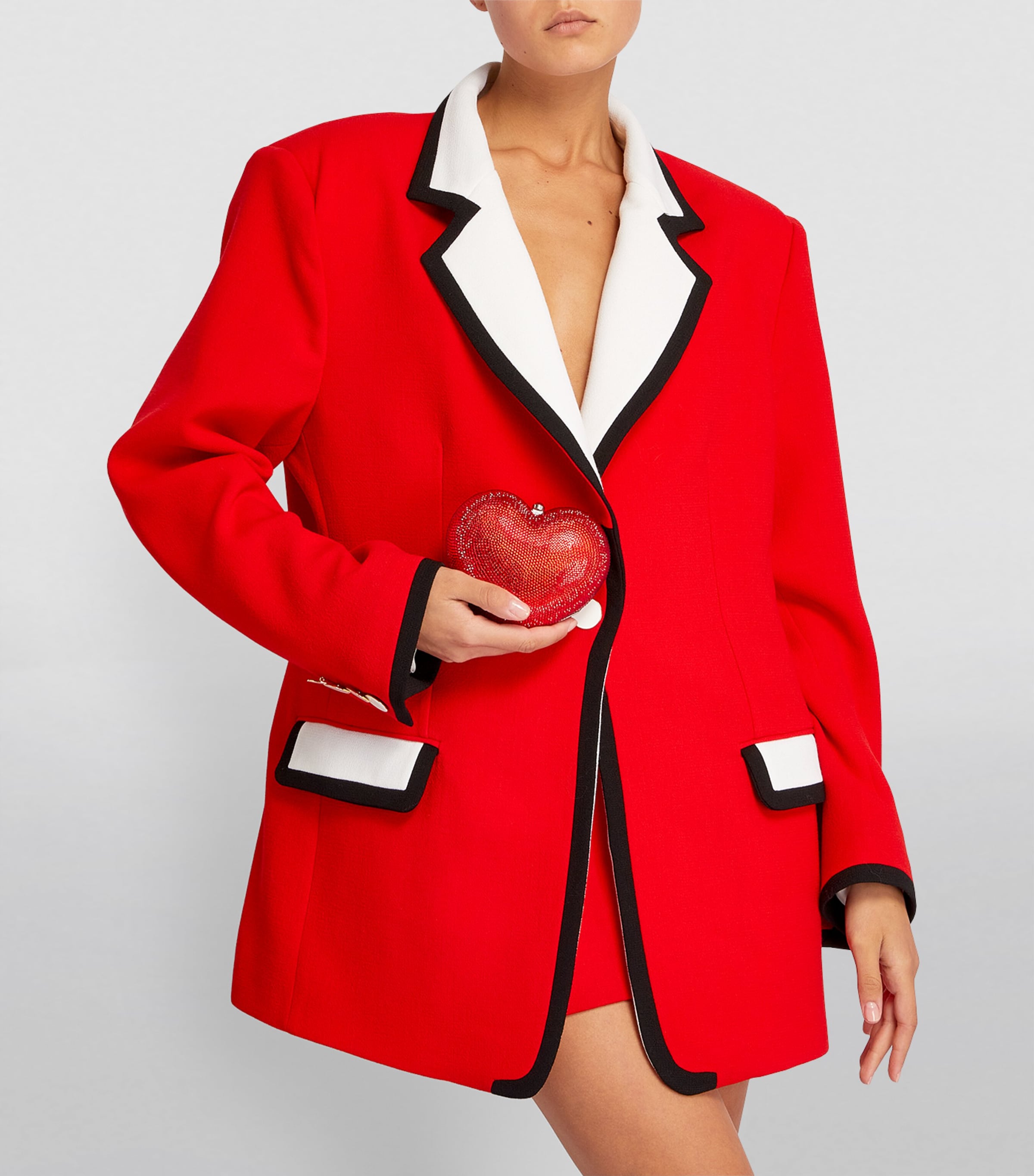 Judith Leiber Red L'Amour Petit Cœur Clutch Bag