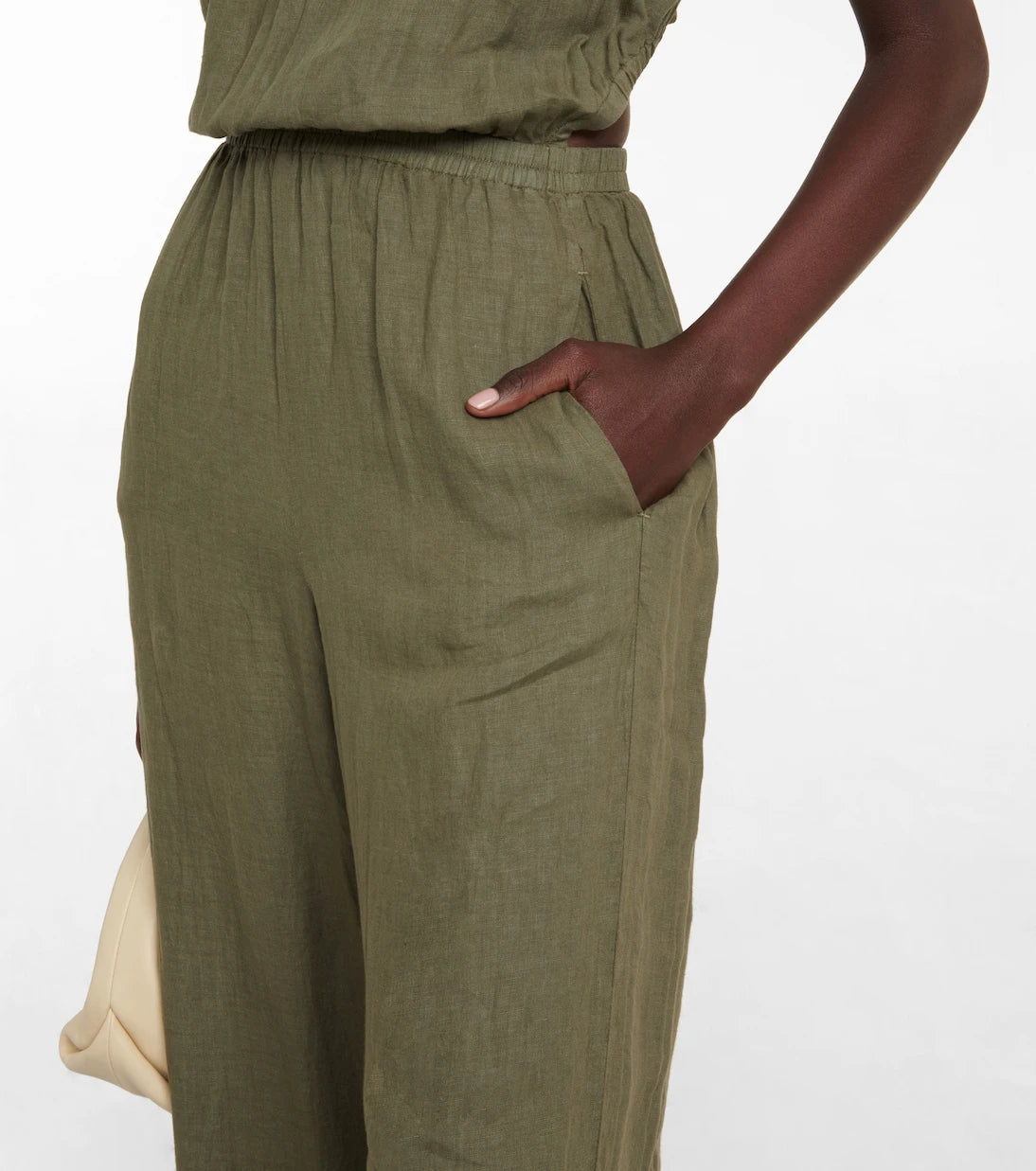 Velvet - Vivi cutout linen jumpsuit