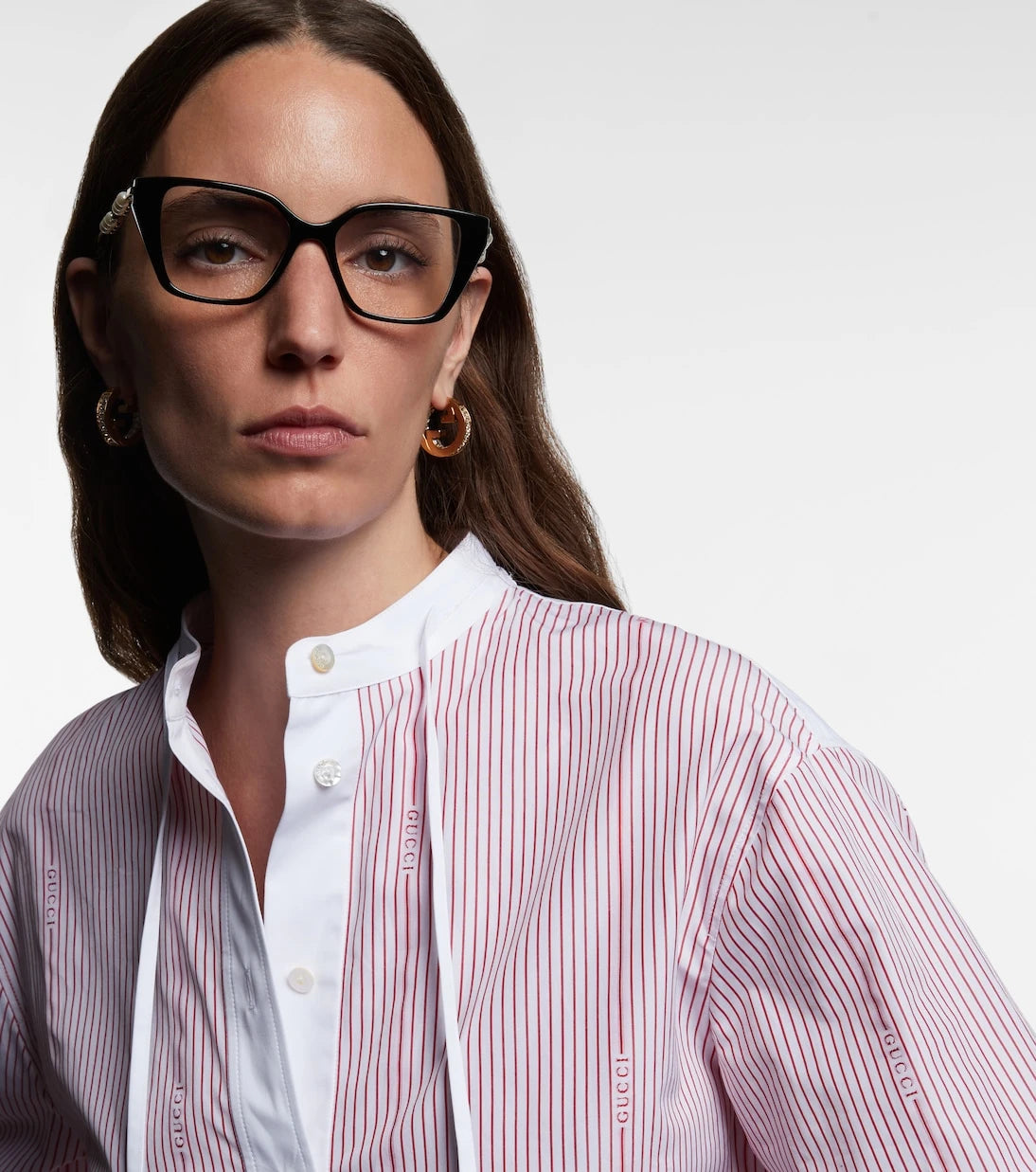 Gucci - Interlocking G embellished cat-eye glasses